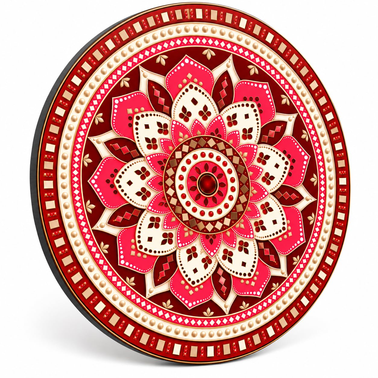 Matte Printed Mandala Wall Hanging for Indian Homes