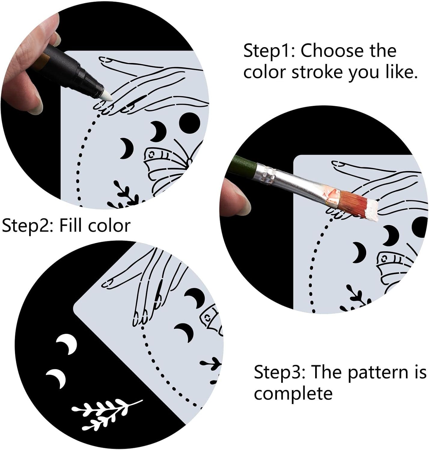 12x12 inch painting stencil