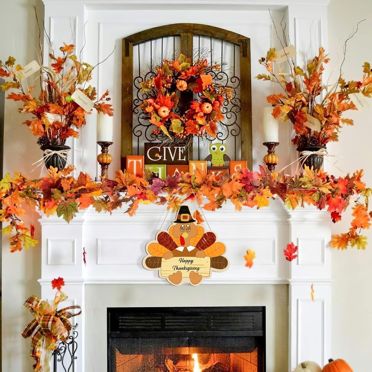 autumn craft painting board