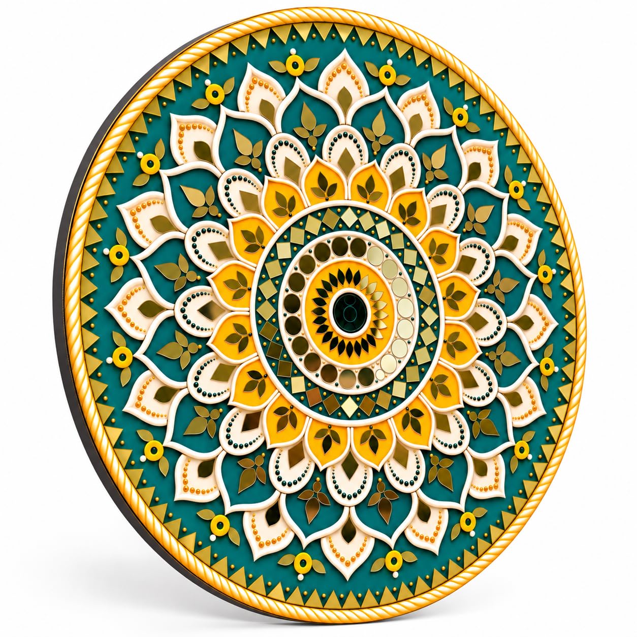 Floral Mandala MDF Wall Art for Entrance Decoration