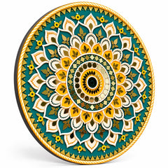 Floral Mandala MDF Wall Art for Entrance Decoration