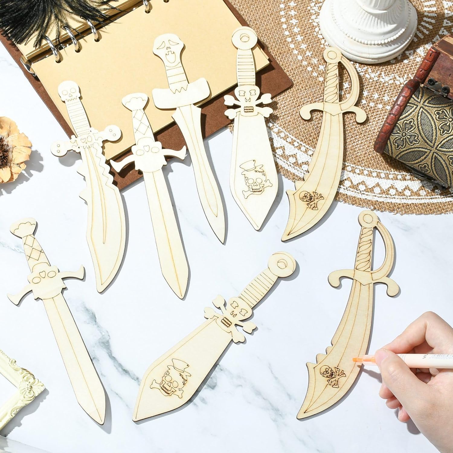 wood shapes for painting crafts