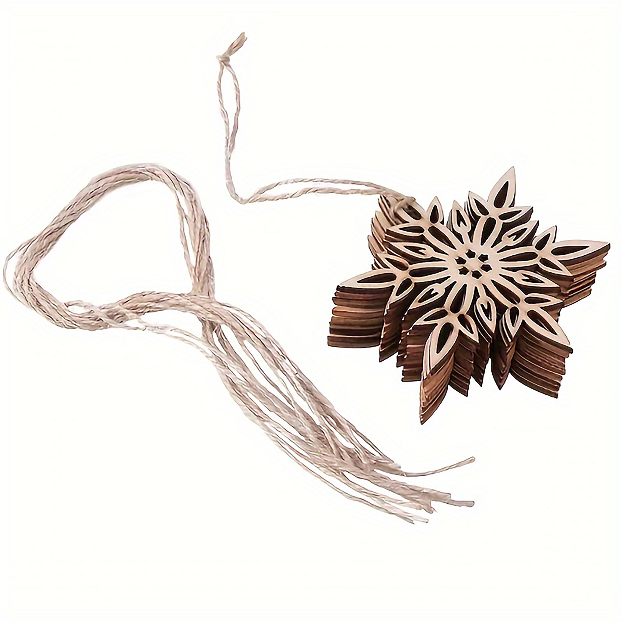 paintable wooden snowflake craft shapes