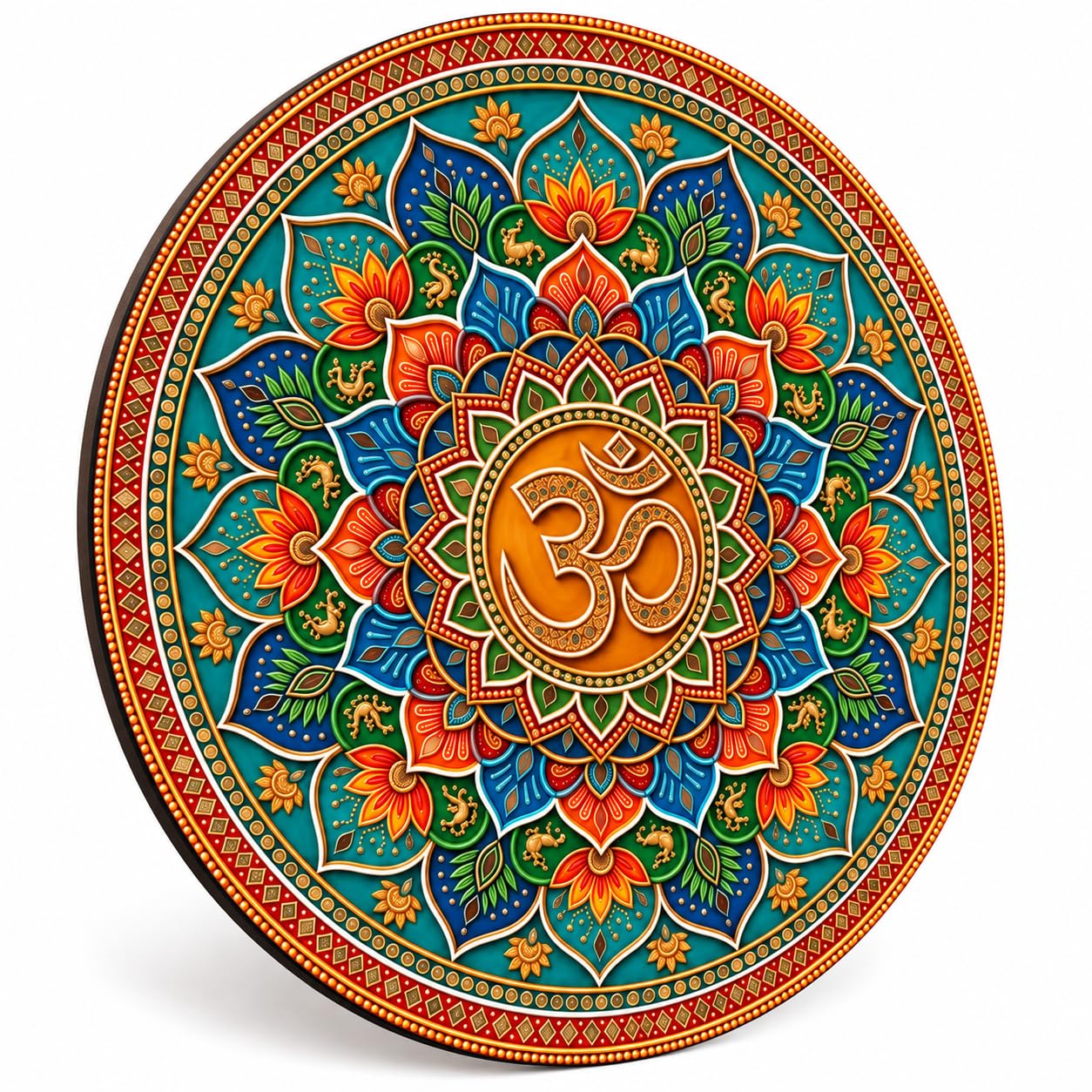 ethnic Indian wall decor round