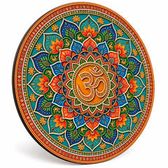 ethnic Indian wall decor round