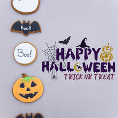 spray paint halloween text stencil