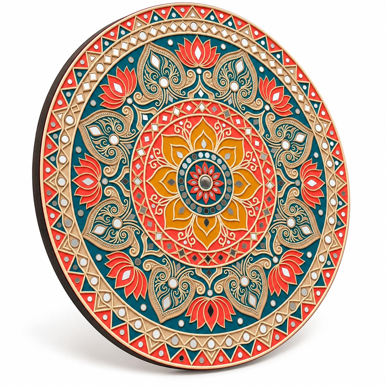 lightweight wooden mandala wall decor