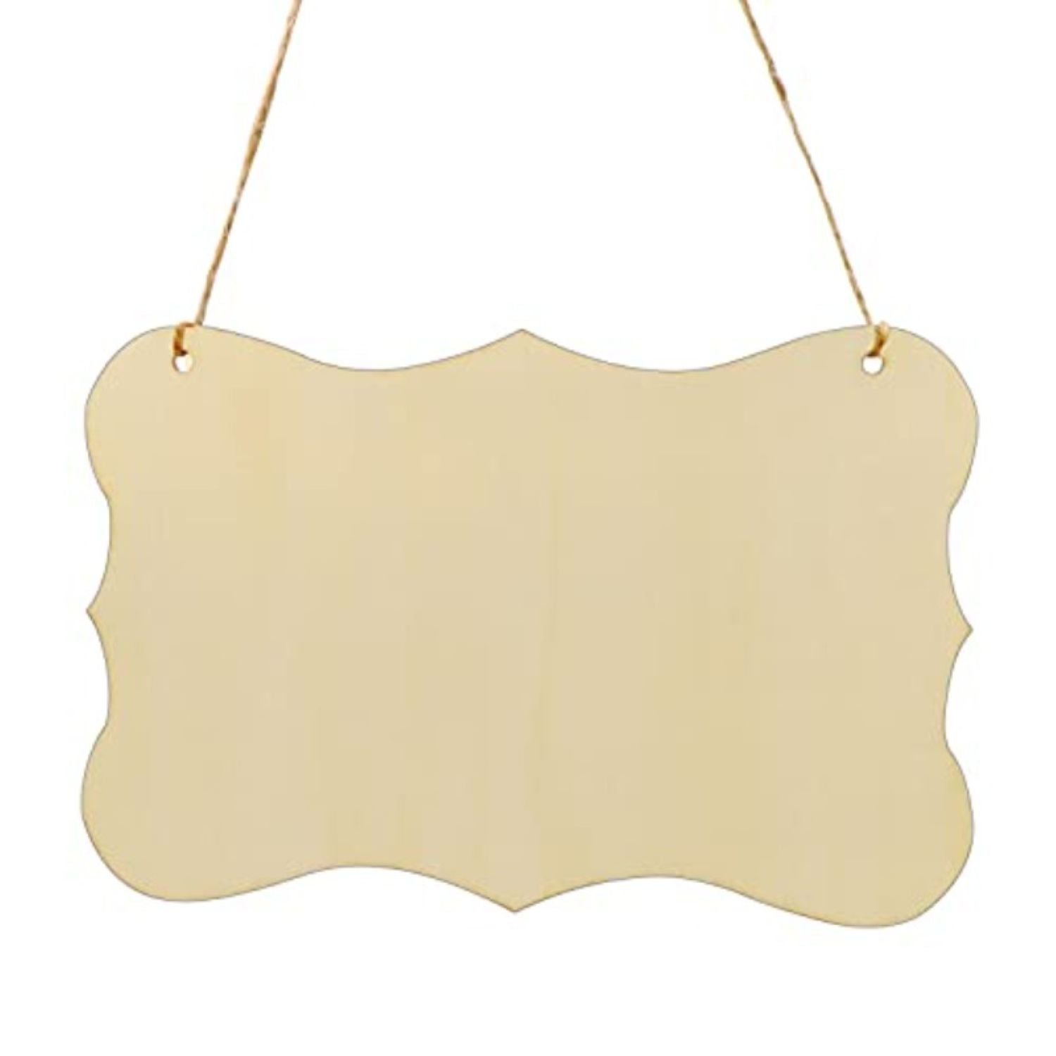 Wooden hanging signs