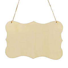 Wooden hanging signs