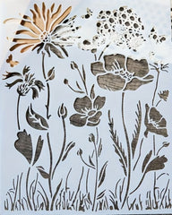 Reusable flower stencil