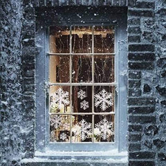 Soft felt snowflake craft shapes