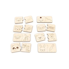 Cliths Montessori Wooden Puzzles Pack of 8 Educational Toys for Toddlers Early Learning Games Brain Teaser