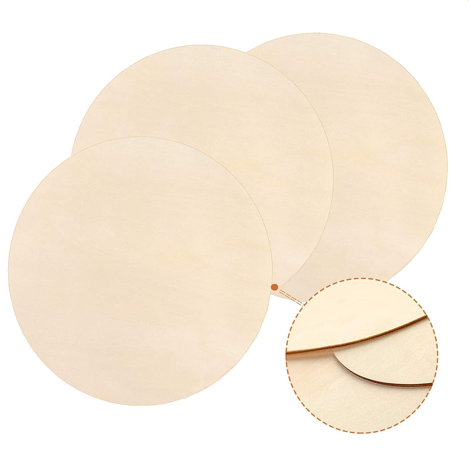 Set of beige circular patches on a white background