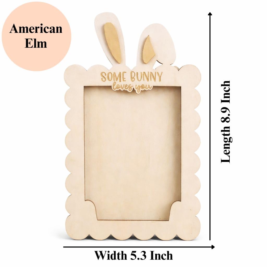 Easter wooden picture frame