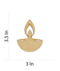 Reusable diya cutouts for Diwali