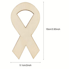 DIY wooden ribbon shapes