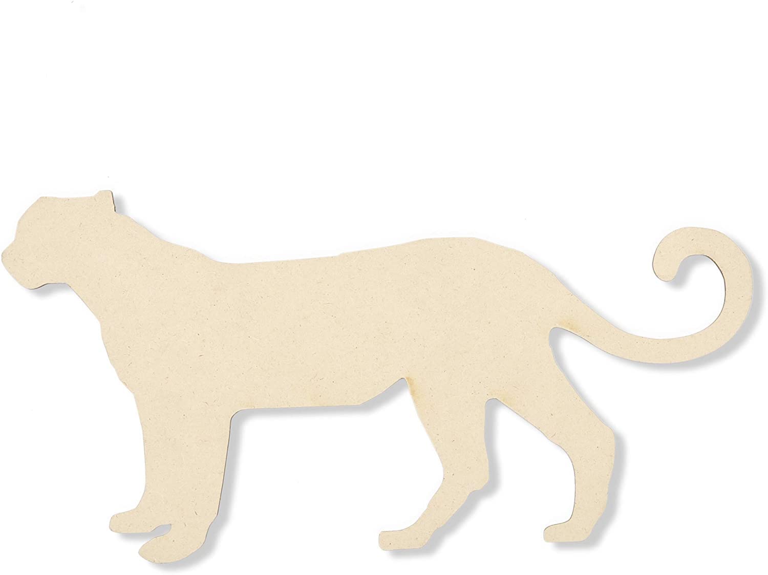 Silhouette of a panther on a white background