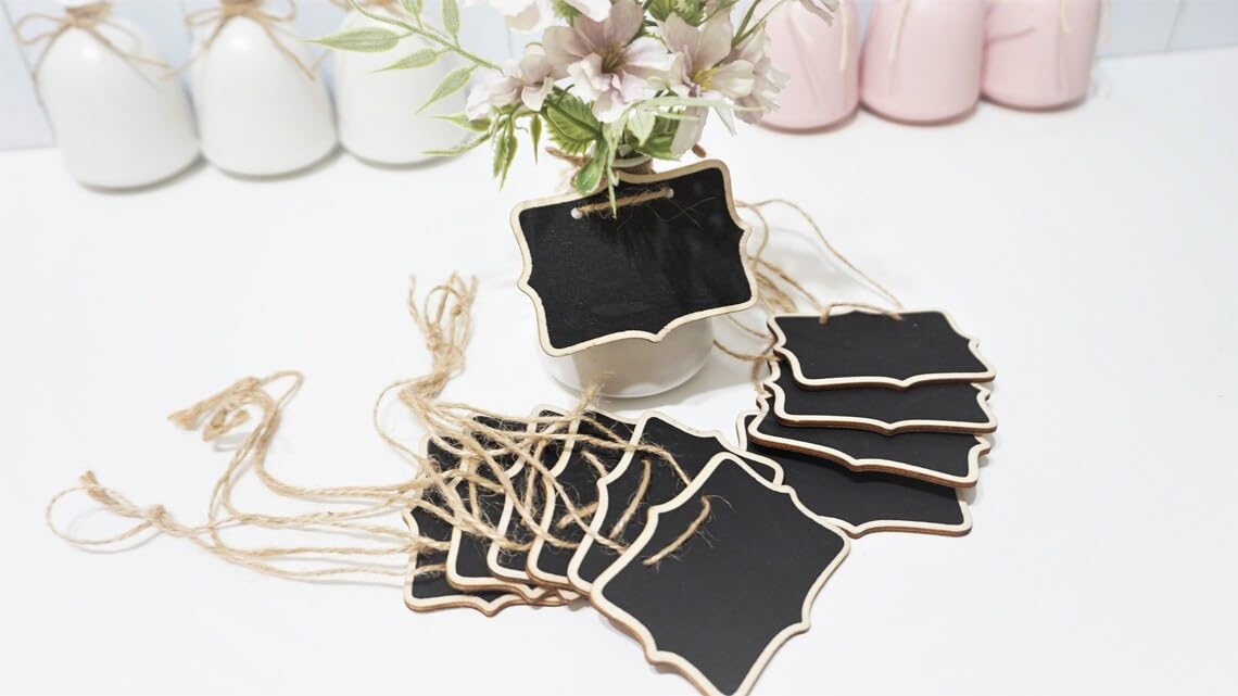 chalkboard party tags