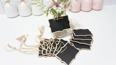 chalkboard party tags