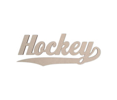 hockey word cutout wall art