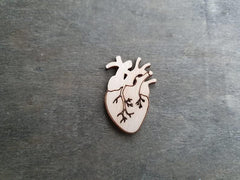 unfinished anatomical heart wood cutouts