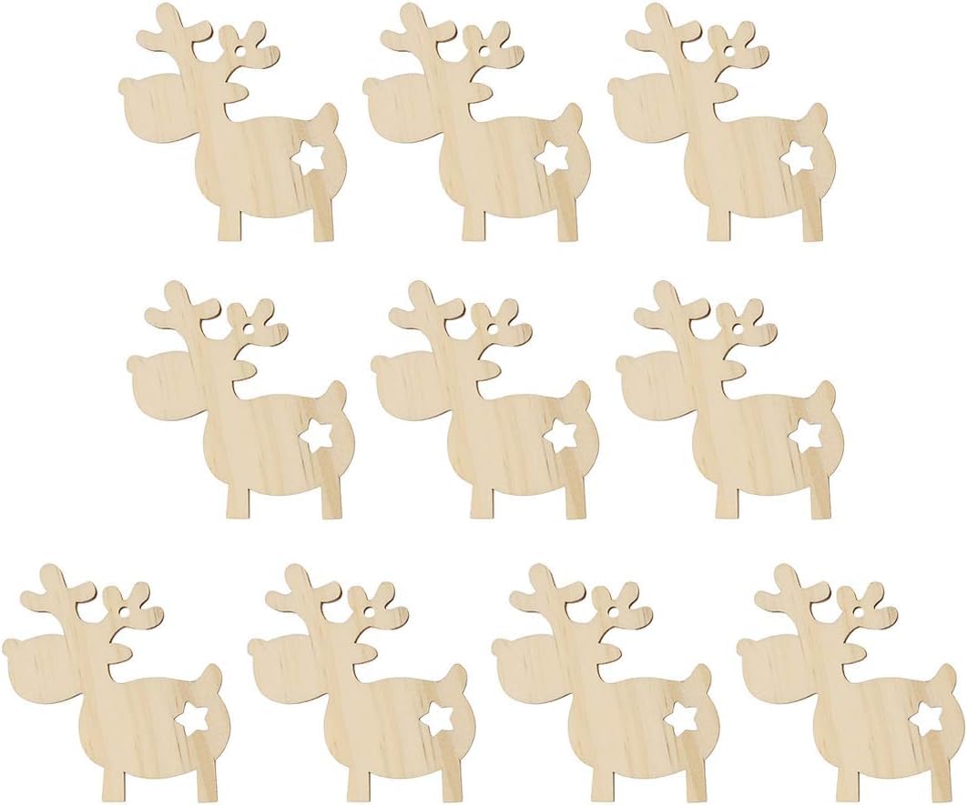 rustic xmas hanging decorations reindeer