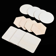 Set of adhesive patches in various shapes and colors on a black background