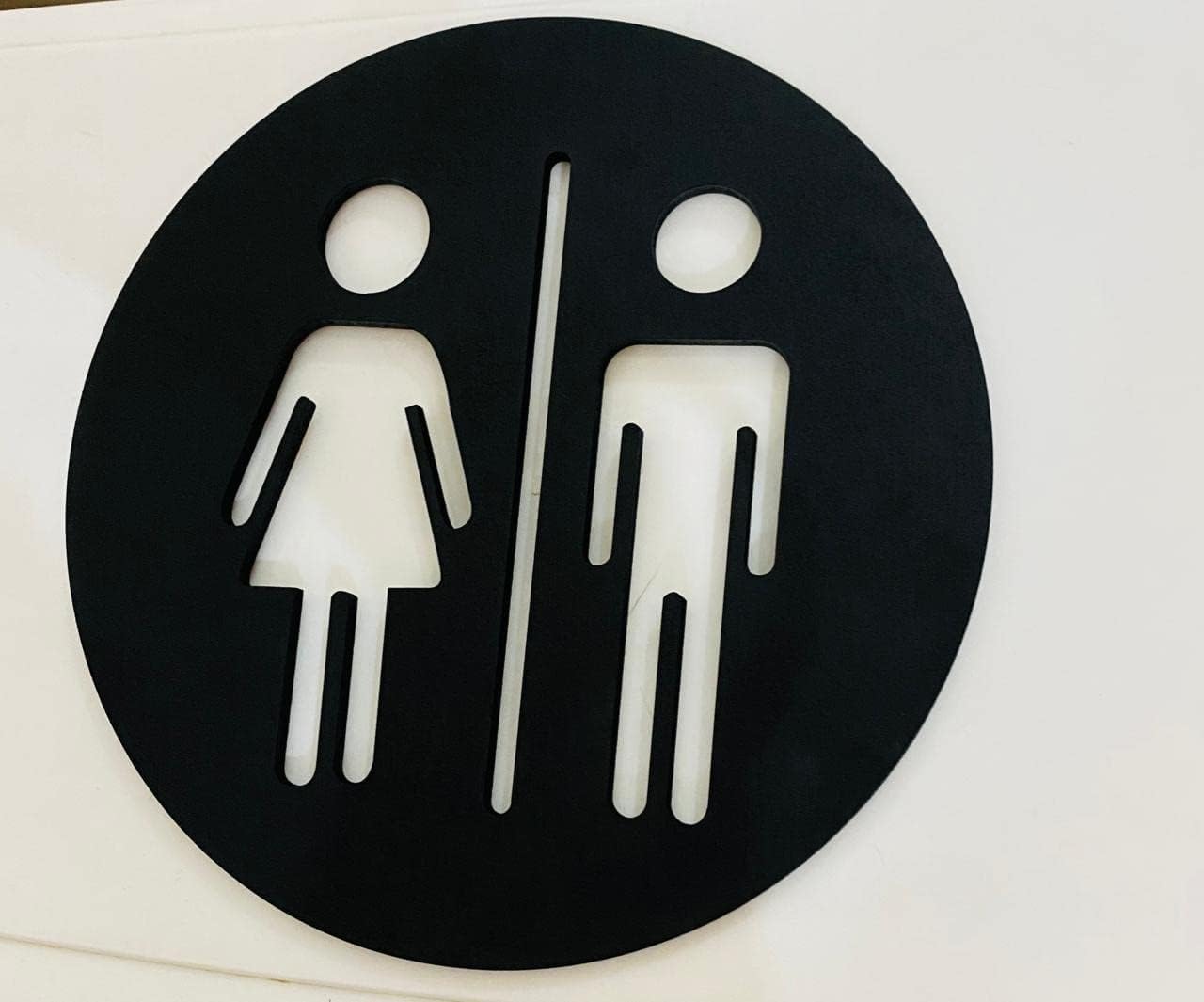 bathroom decoration signage plaque