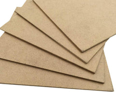 Brown cardboard sheets on a white background