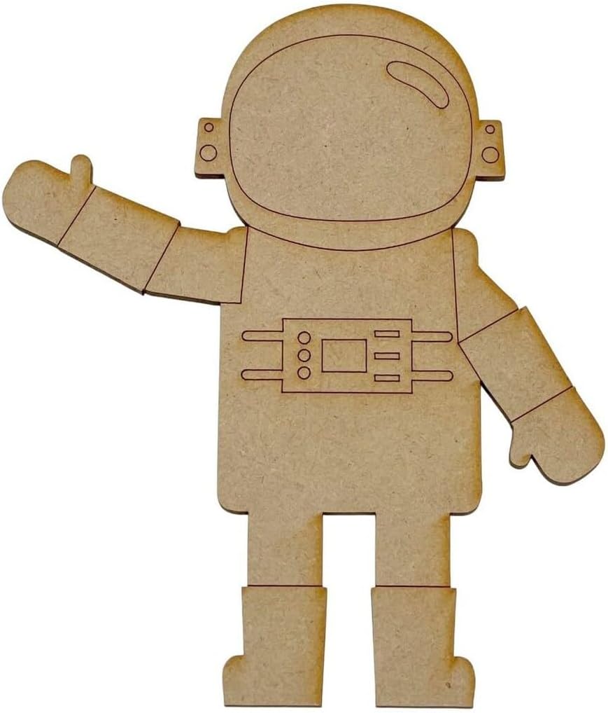 Wooden Astronaut Embellishments