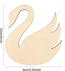 wooden swan craft shapes