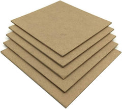 Stack of brown cardboard sheets on a white background