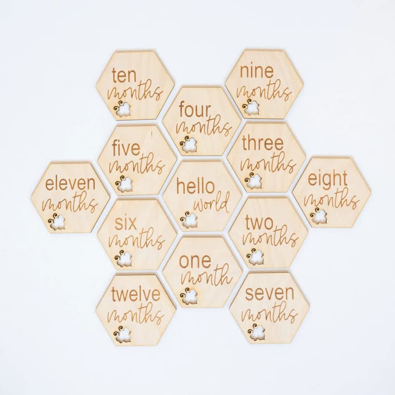 photoshoot accessories wooden milestone cards