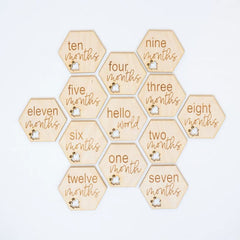 photoshoot accessories wooden milestone cards