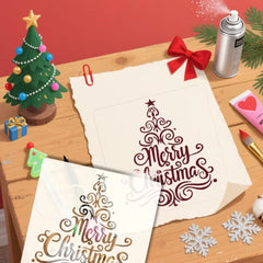 Plastic stencil for canvas, wood and festive art