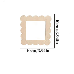 unfinished wooden square frame for painting
