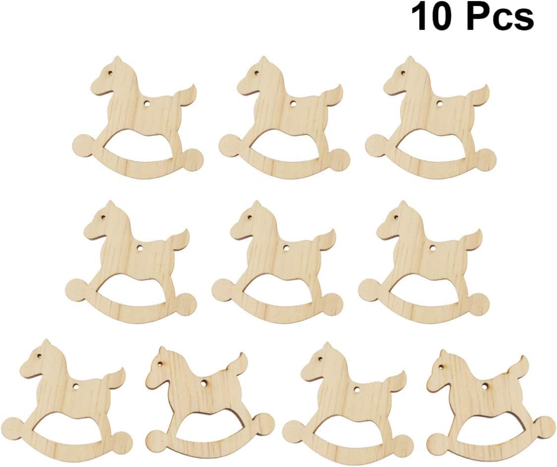 pine MDF rocking horse cutouts for Christmas