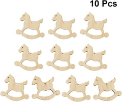 pine MDF rocking horse cutouts for Christmas