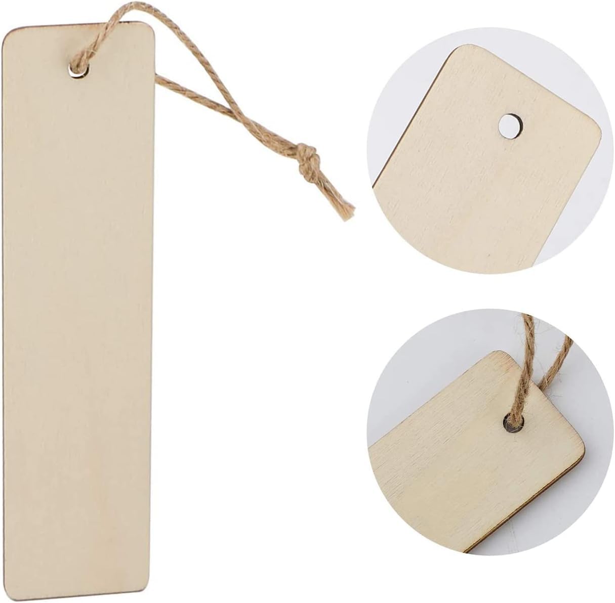 25 pcs blank wood bookmarks
