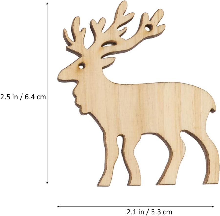 pine MDF reindeer cutouts for christmas
