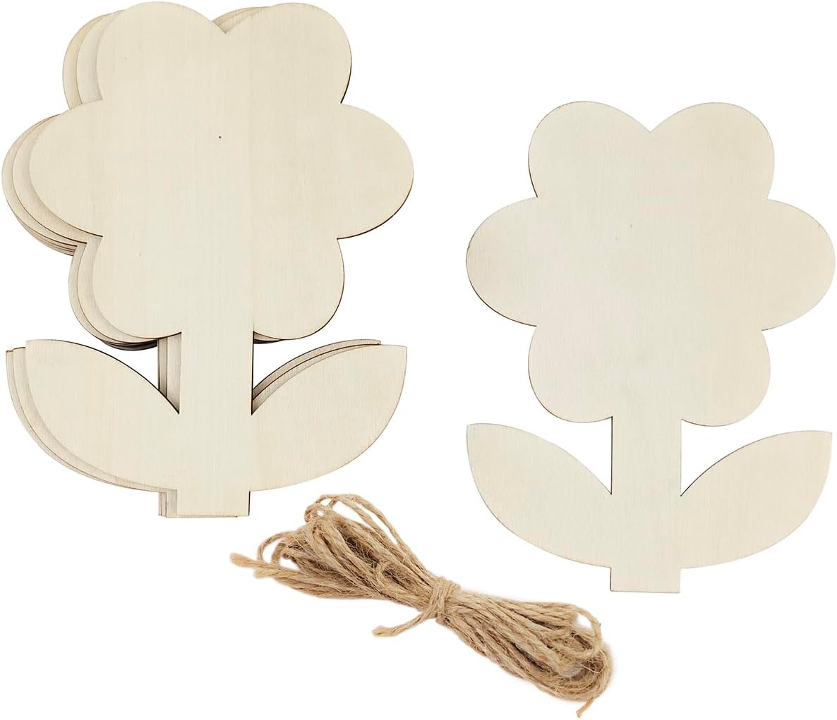 DIY wooden sunflower ornaments
