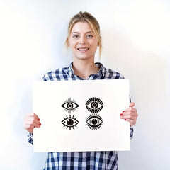 eye stencil for acrylic painting