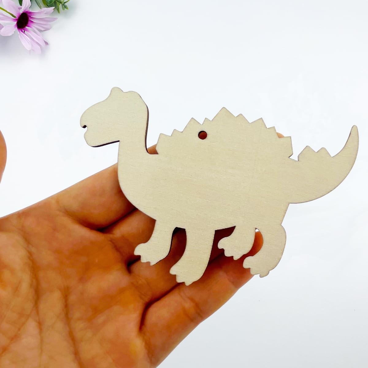 Wooden dinosaur cutouts