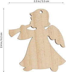 rustic wooden Christmas decor pendants