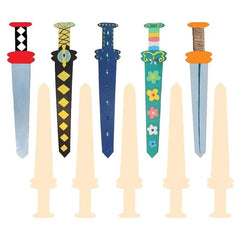 DIY paintable wood swords