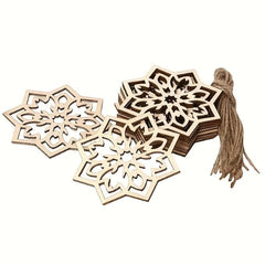 wooden flower shaped craft cutouts for DIY art projects
