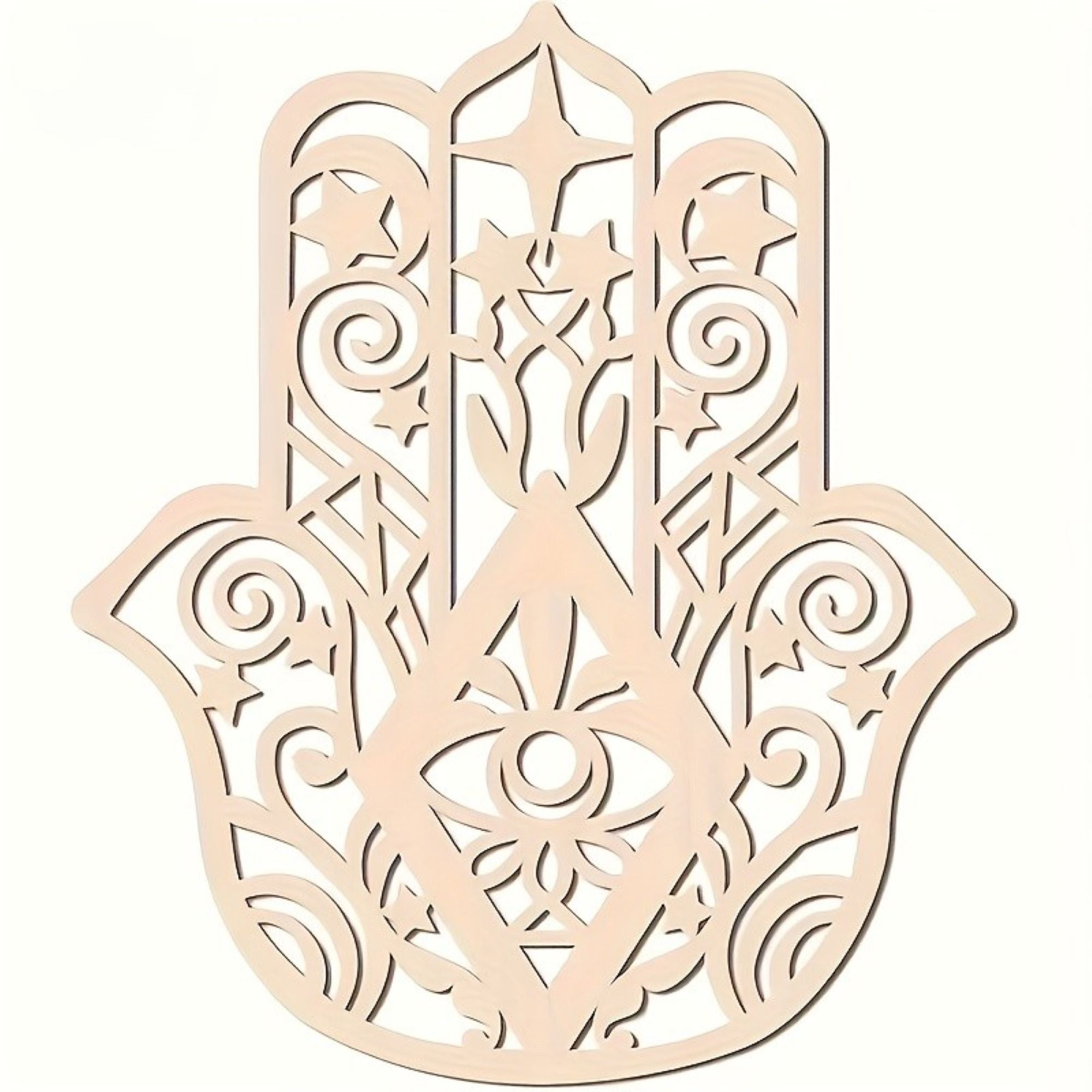 wooden hollow retro wall hanging decor