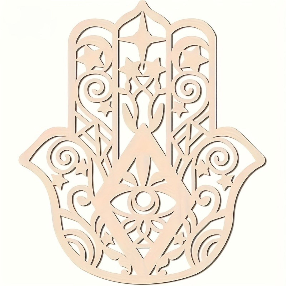 wooden hollow retro wall hanging decor