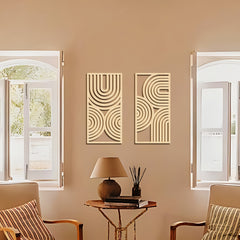 bohemian abstract hollow arch wall decor