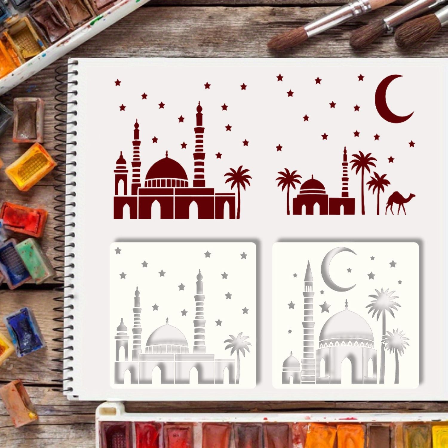 middle eastern pattern stencils for walls